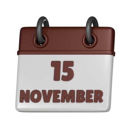 15 de novembro  3D Icon