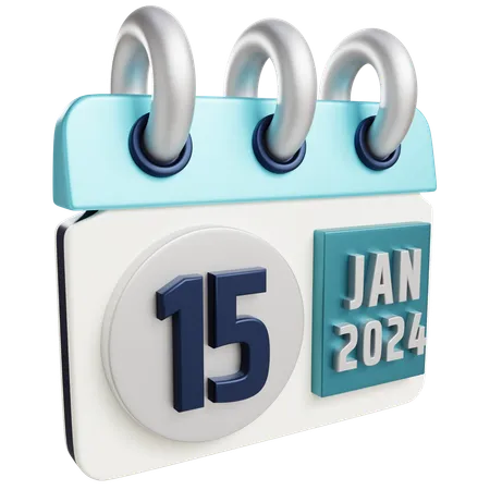 15 janvier 2024  3D Icon