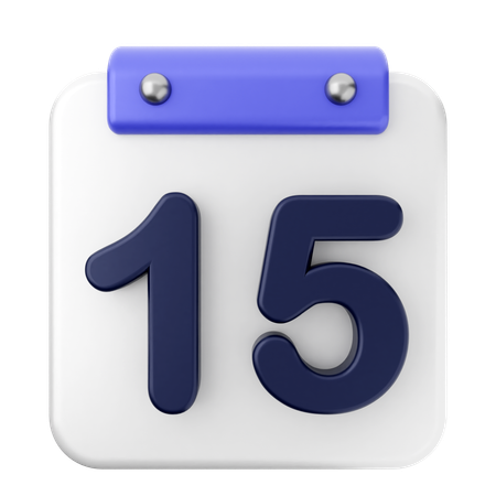 15. Kalender  3D Icon