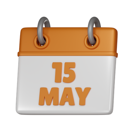 15 mai  3D Icon