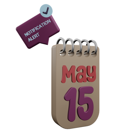 15 mai  3D Icon