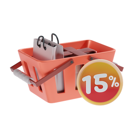 15 por cento  3D Icon