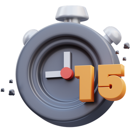 Temporizador de 15 segundos  3D Icon
