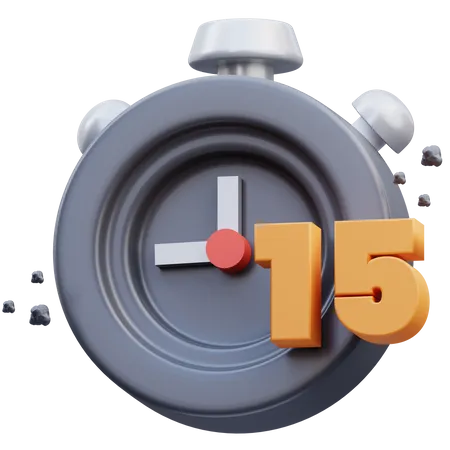 15 Sekunden Timer  3D Icon