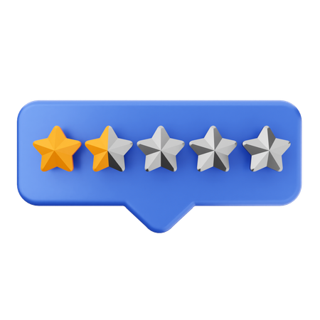 1.5 star chat review  3D Icon