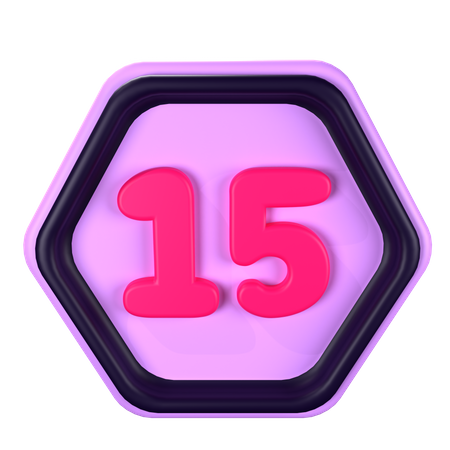 15 velocidades  3D Icon