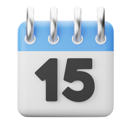 15th-Fifteenth  3D Icon