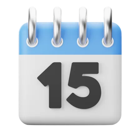 15th-Fifteenth  3D Icon