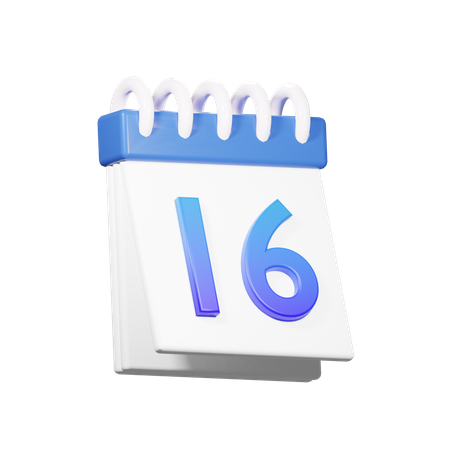 16 Datum  3D Icon