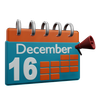 16 december emoji 3d