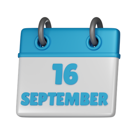 16. September  3D Icon