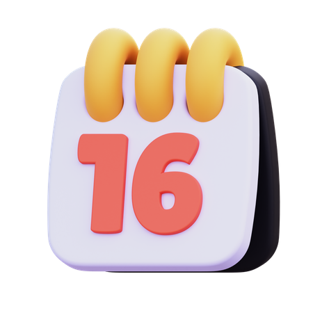 16 septembre  3D Icon