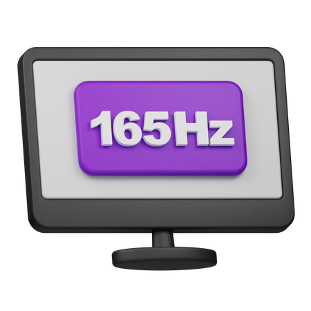 165 Hz Bildwiederholfrequenz  3D Icon