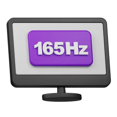 165 Hz Bildwiederholfrequenz  3D Icon