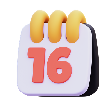 16th September  3D Icon
