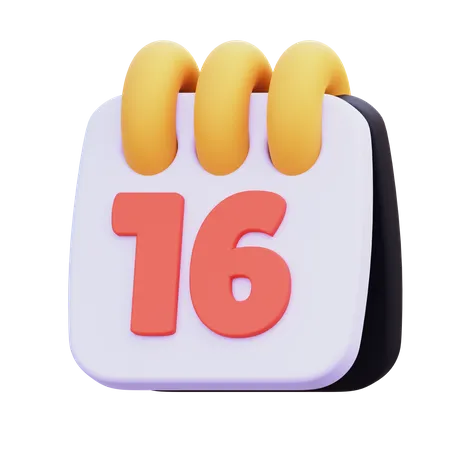 16th September  3D Icon