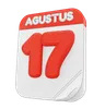 Calendário de 17 de agosto