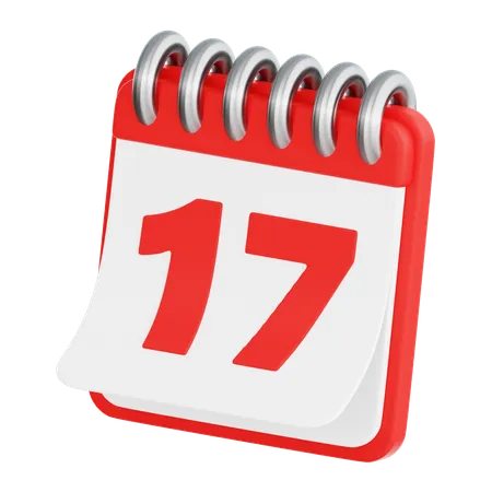 17. August  3D Icon