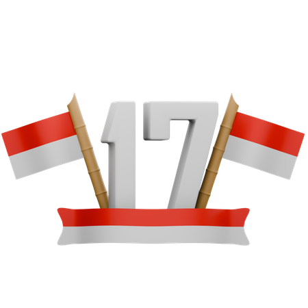 17 august  3D Icon