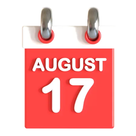 17 August  3D Icon
