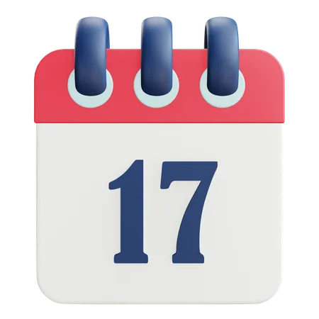 Calender Of 3 D Rendering Icon 3D Icon