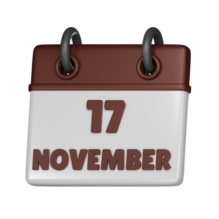 17 de novembro  3D Icon