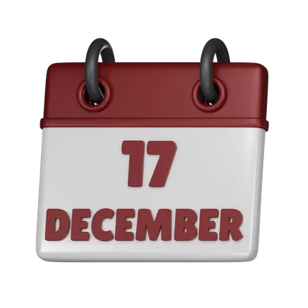 17 December  3D Icon