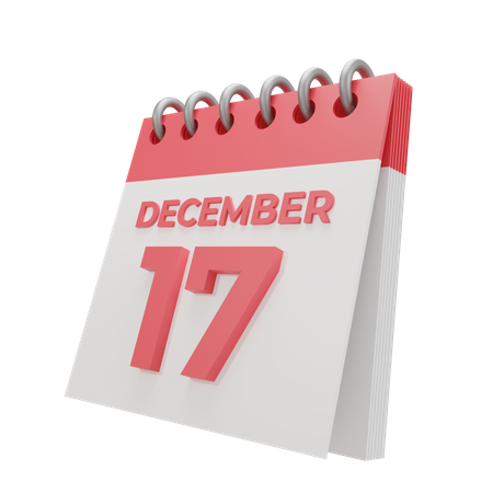 17 December  3D Icon