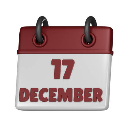 17. Dezember  3D Icon