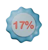 17% Discount Badge