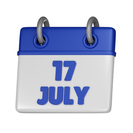 17 July  3D Icon