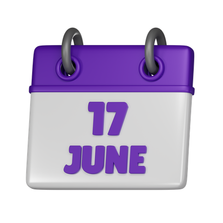 17 June  3D Icon