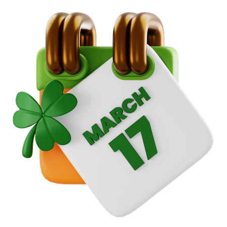 17 March  3D Icon