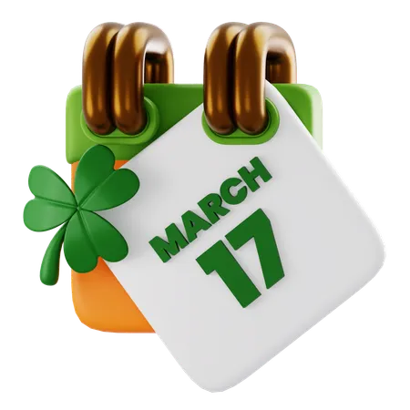 17 March  3D Icon