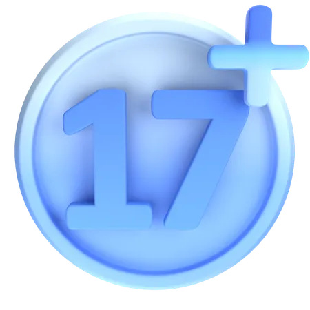 17 Plus  3D Icon