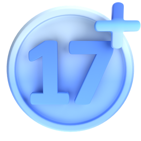 17 Plus  3D Icon