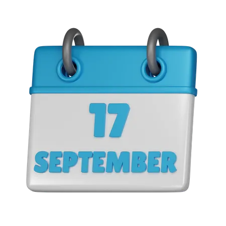 17 September  3D Icon