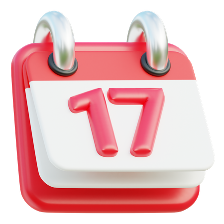 17th August  3D Icon