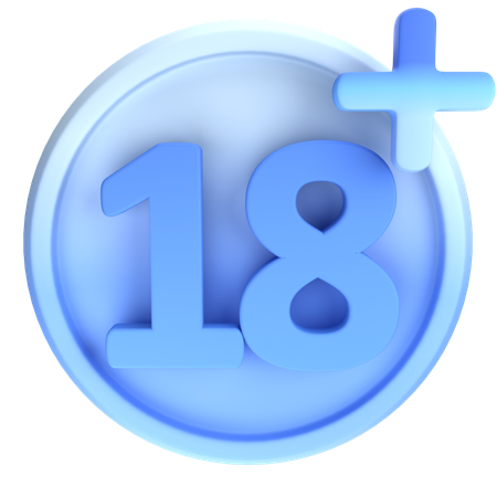 18 ans et plus  3D Icon