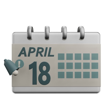 18 april  3D Icon