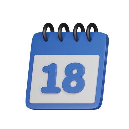 18 data  3D Icon