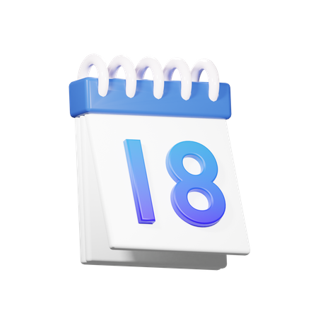 18 data  3D Icon