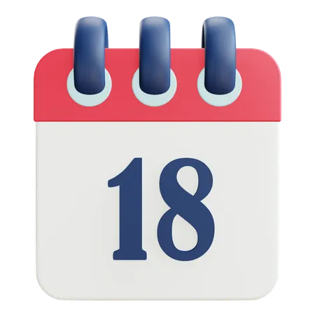 Calender Of 3 D Rendering Icon 3D Icon