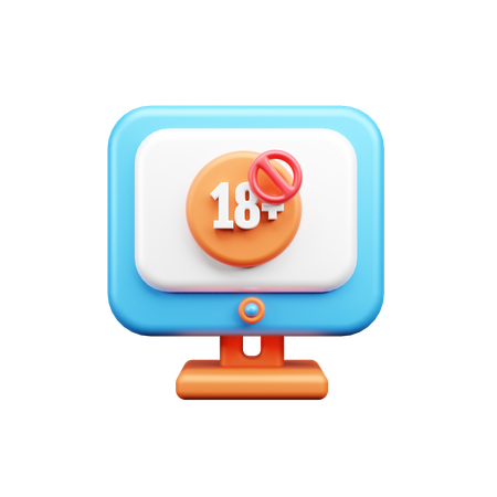 18 años no permitidos  3D Icon