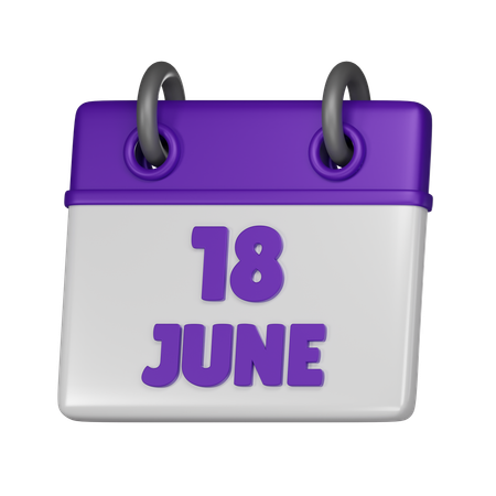 18 June  3D Icon