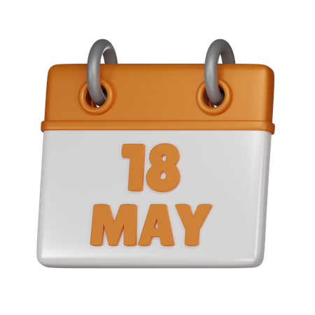 18 mai  3D Icon