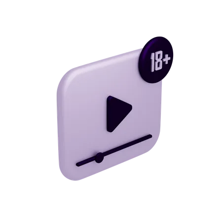 18+ película  3D Icon