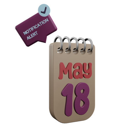 18 may  3D Icon