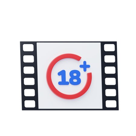 18 Plus  3D Icon