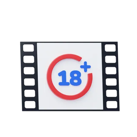 18 Plus  3D Icon